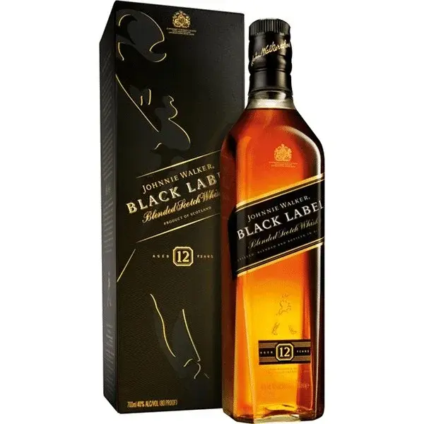 JOHNNIE WALKER BLACK LABEL WHISKY 750ML